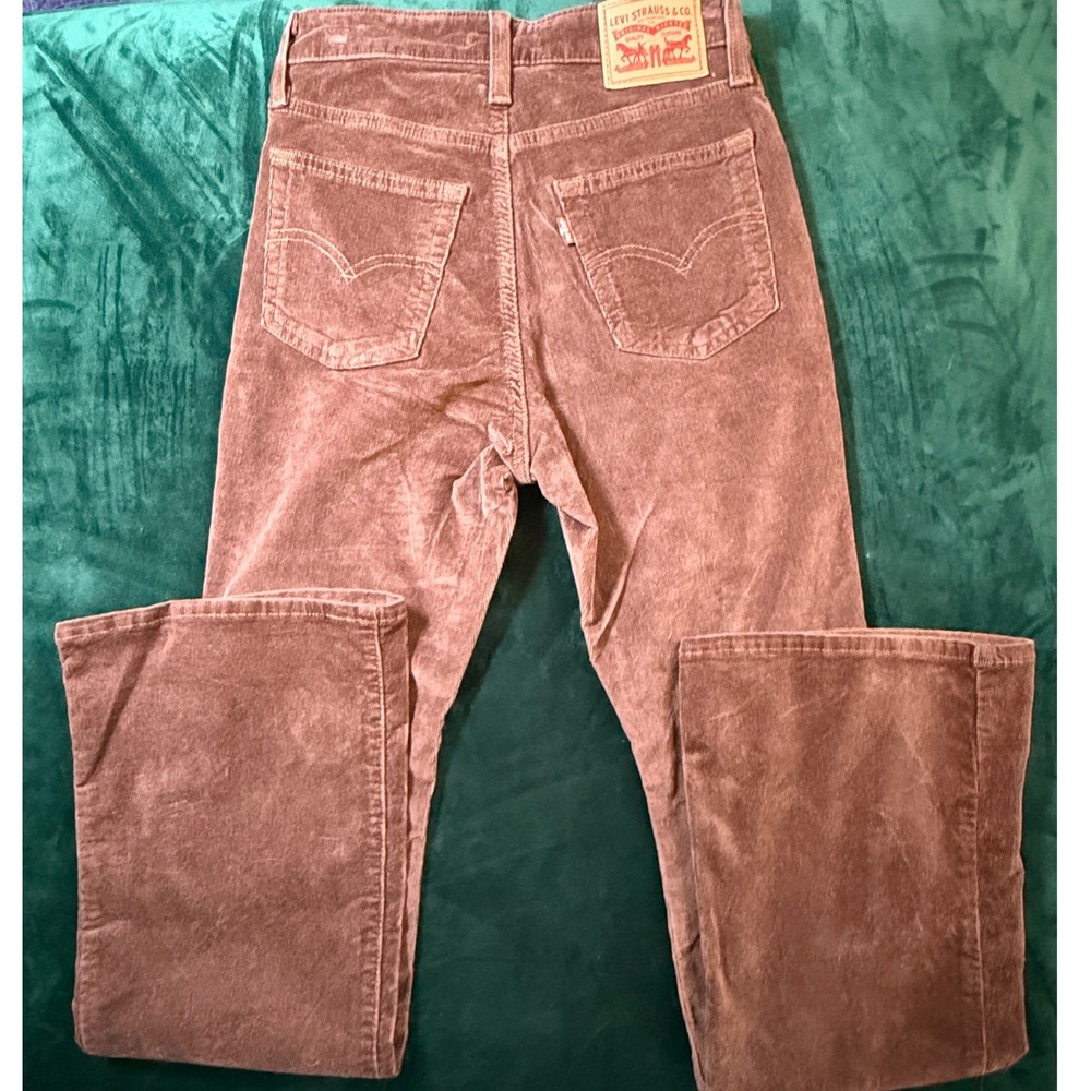 Levis 726 High Rise Flare Corduroy Pants Brown 25x30 A3410-0160
